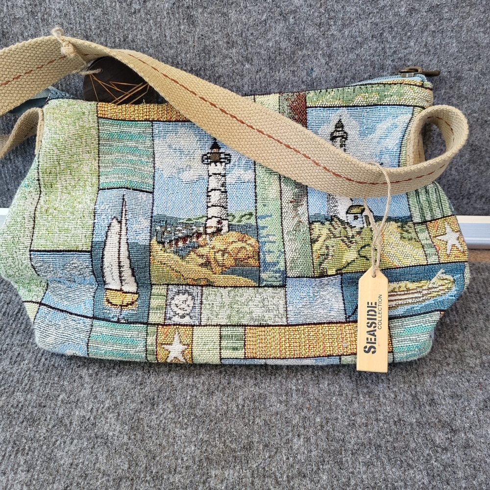 Lighthouse Tapestry Shoulder Bag. Paul Brent - Picture 2 of 5